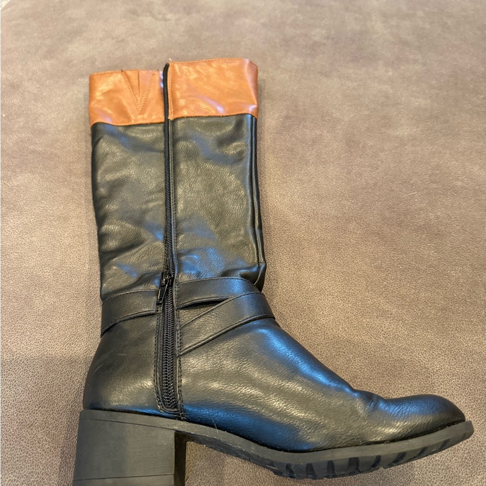 Style & co and Brown and black riding boots women’s size 6 - Picture 13 of 13